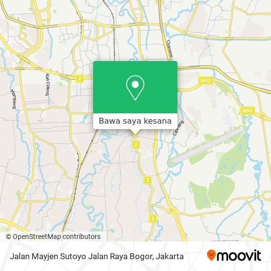 Peta Jalan Mayjen Sutoyo Jalan Raya Bogor