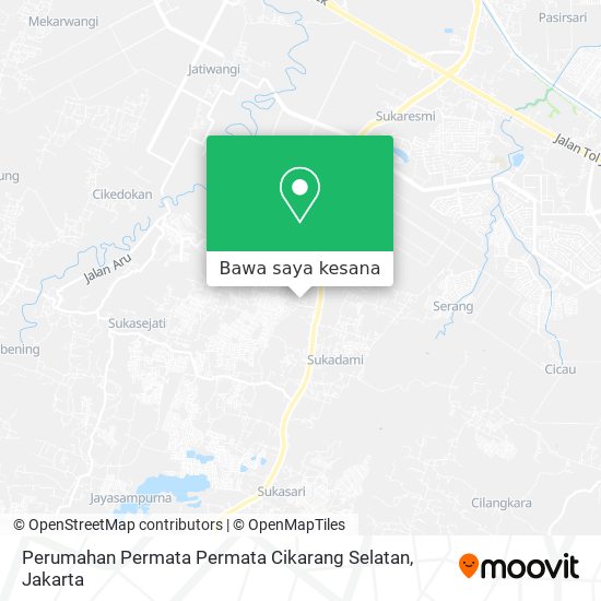 Peta Perumahan Permata Permata Cikarang Selatan