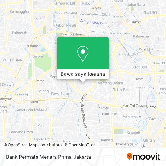 Peta Bank Permata Menara Prima