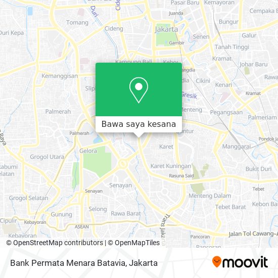 Peta Bank Permata Menara Batavia