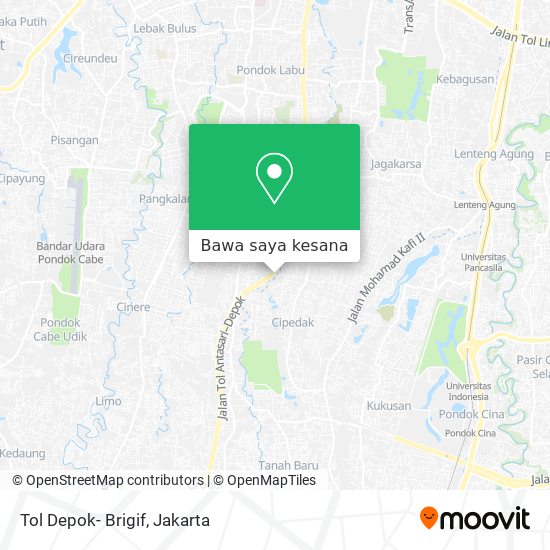 Peta Tol Depok- Brigif