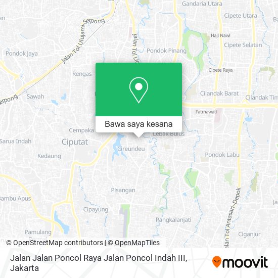 Peta Jalan Jalan Poncol Raya Jalan Poncol Indah III