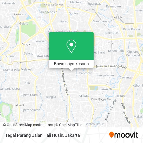 Peta Tegal Parang Jalan Haji Husin