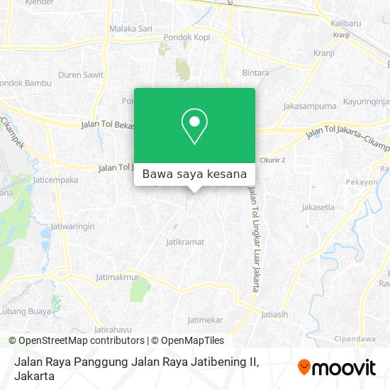 Peta Jalan Raya Panggung Jalan Raya Jatibening II