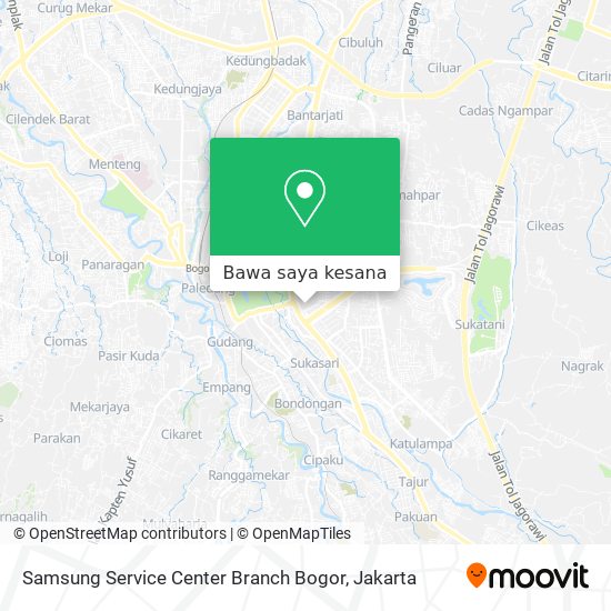 Peta Samsung Service Center Branch Bogor