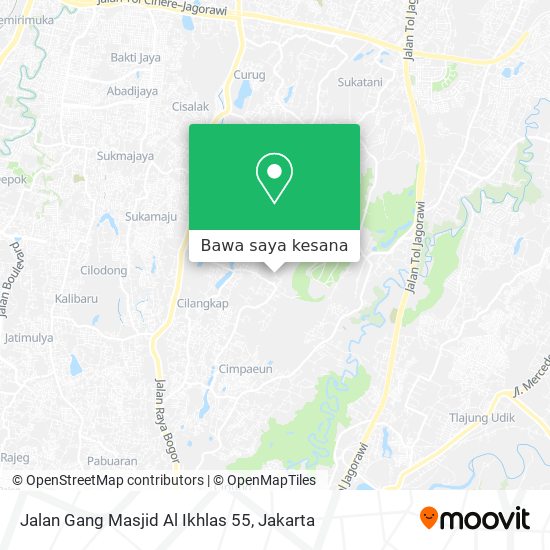 Peta Jalan Gang Masjid Al Ikhlas 55