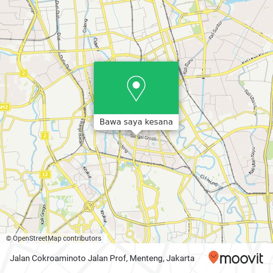 Peta Jalan Cokroaminoto Jalan Prof, Menteng