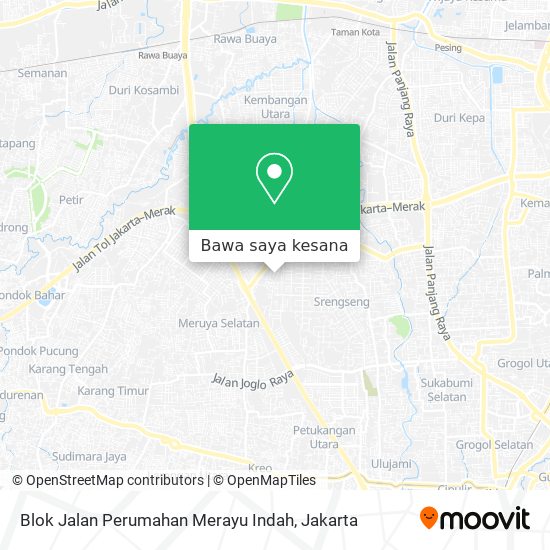 Peta Blok Jalan Perumahan Merayu Indah