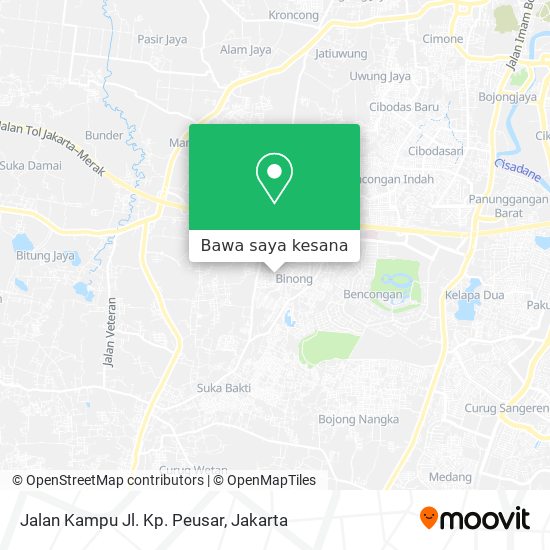 Peta Jalan Kampu Jl. Kp. Peusar