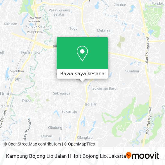 Peta Kampung Bojong Lio Jalan H. Ipit Bojong Lio