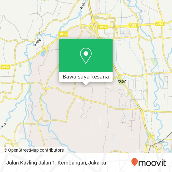 Peta Jalan Kavling Jalan 1, Kembangan