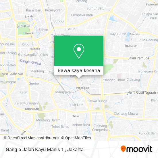 Peta Gang 6 Jalan Kayu Manis 1