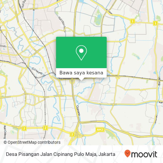 Peta Desa Pisangan Jalan Cipinang Pulo Maja