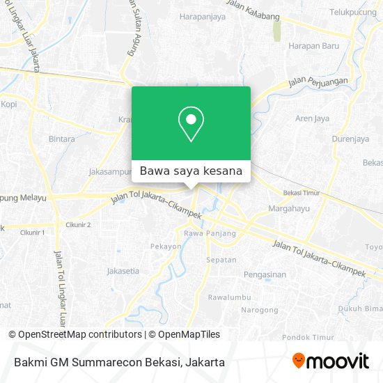 Peta Bakmi GM Summarecon Bekasi