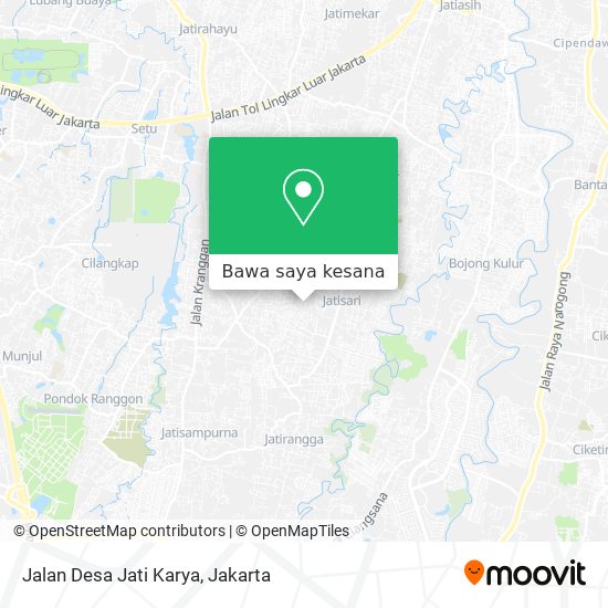 Peta Jalan Desa Jati Karya