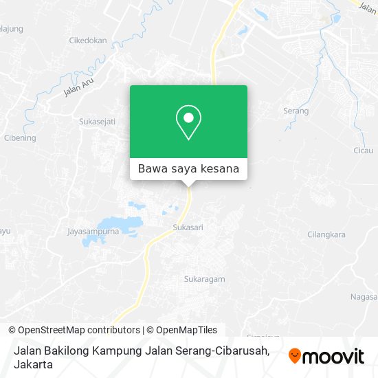 Peta Jalan Bakilong Kampung Jalan Serang-Cibarusah