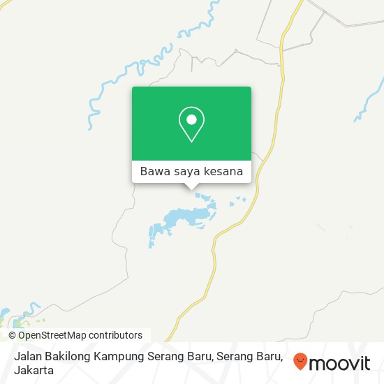 Peta Jalan Bakilong Kampung Serang Baru, Serang Baru