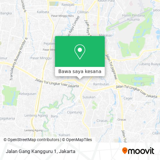 Peta Jalan Gang Kangguru 1