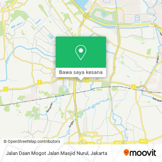 Peta Jalan Daan Mogot Jalan Masjid Nurul