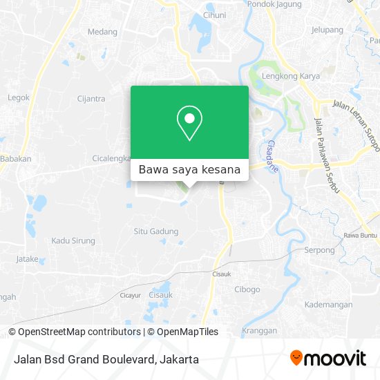 Peta Jalan Bsd Grand Boulevard