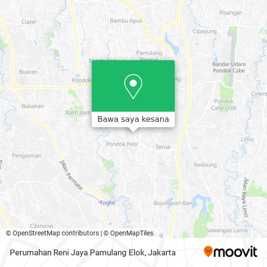 Peta Perumahan Reni Jaya Pamulang Elok