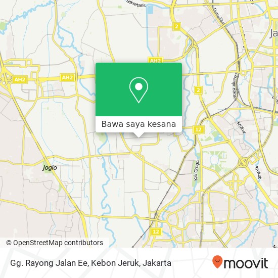 Peta Gg. Rayong Jalan Ee, Kebon Jeruk