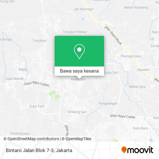 Peta Bintaro Jalan Blok 7-3