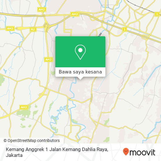 Peta Kemang Anggrek 1 Jalan Kemang Dahlia Raya