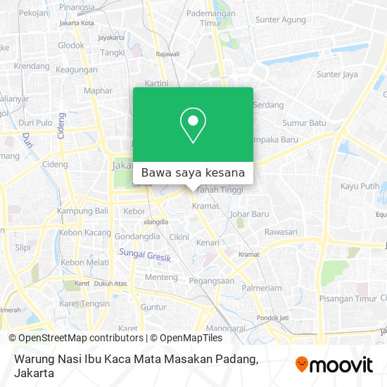 Peta Warung Nasi Ibu Kaca Mata Masakan Padang