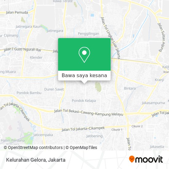 Peta Kelurahan Gelora