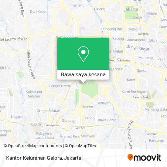 Peta Kantor Kelurahan Gelora