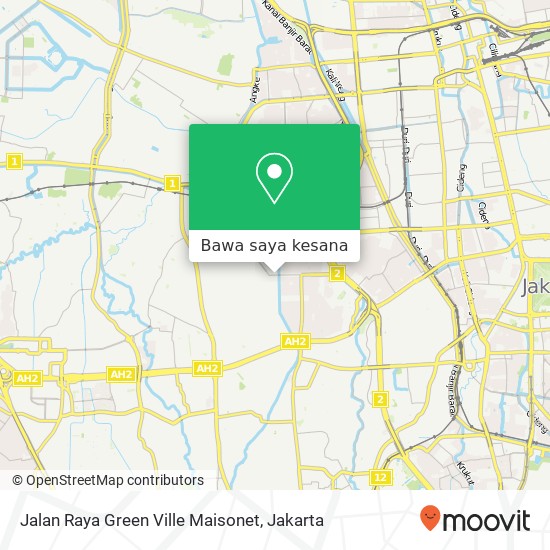 Peta Jalan Raya Green Ville Maisonet