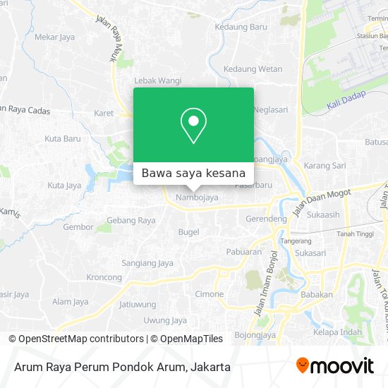 Peta Arum Raya Perum Pondok Arum