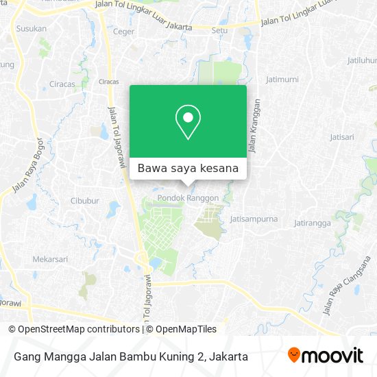 Peta Gang Mangga Jalan Bambu Kuning 2