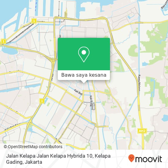 Peta Jalan Kelapa Jalan Kelapa Hybrida 10, Kelapa Gading