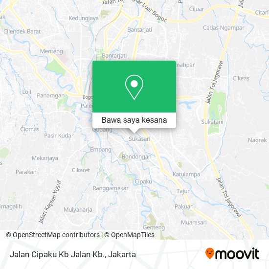 Peta Jalan Cipaku Kb Jalan Kb.
