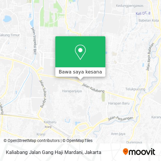 Peta Kaliabang Jalan Gang Haji Mardani