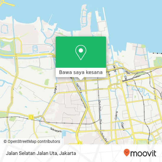 Peta Jalan Selatan Jalan Uta