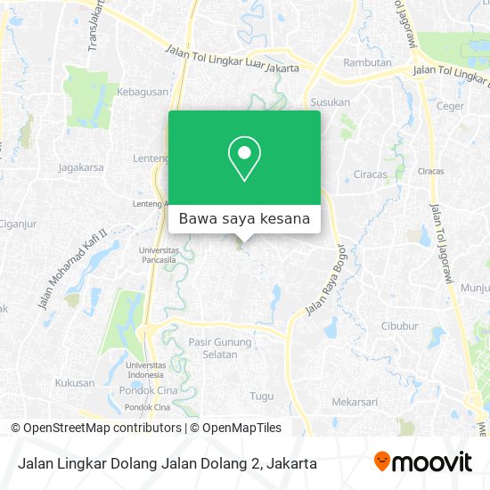 Peta Jalan Lingkar Dolang Jalan Dolang 2