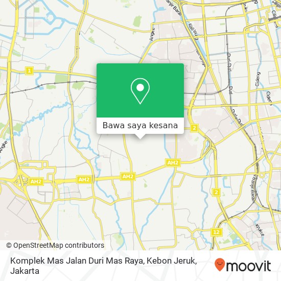 Peta Komplek Mas Jalan Duri Mas Raya, Kebon Jeruk