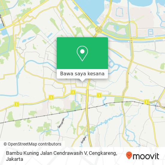 Peta Bambu Kuning Jalan Cendrawasih V, Cengkareng