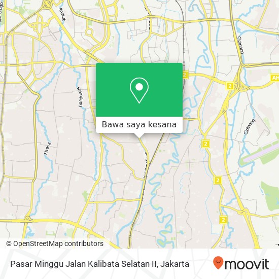 Peta Pasar Minggu Jalan Kalibata Selatan II