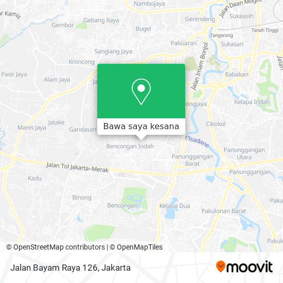 Peta Jalan Bayam Raya 126