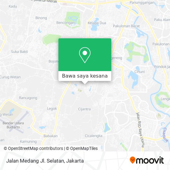 Peta Jalan Medang Jl. Selatan