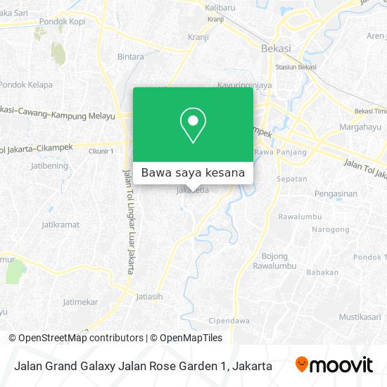 Peta Jalan Grand Galaxy Jalan Rose Garden 1