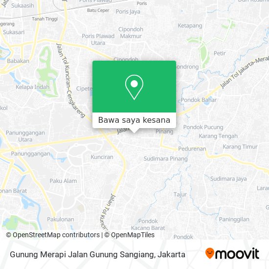 Peta Gunung Merapi Jalan Gunung Sangiang