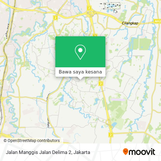 Peta Jalan Manggis Jalan Delima 2