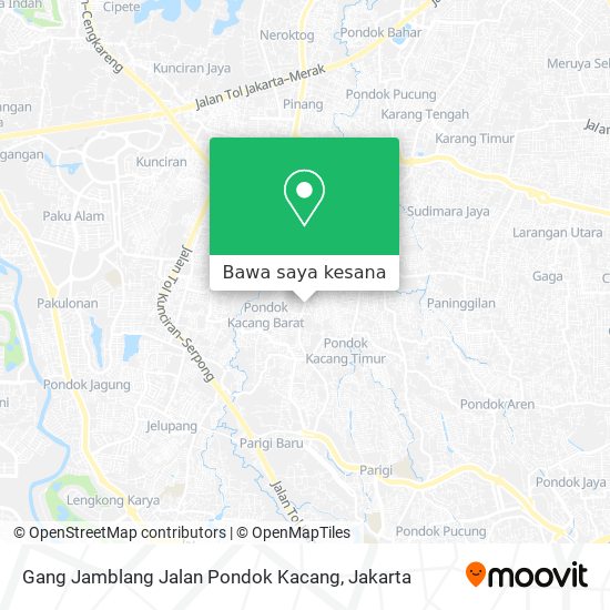 Peta Gang Jamblang Jalan Pondok Kacang