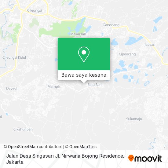 Peta Jalan Desa Singasari Jl. Nirwana Bojong Residence