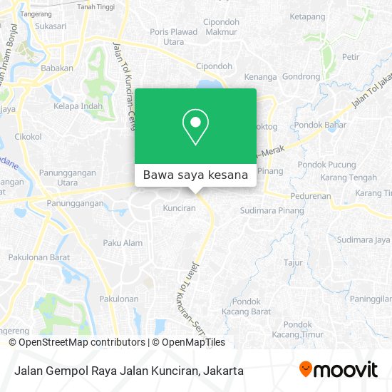 Peta Jalan Gempol Raya Jalan Kunciran